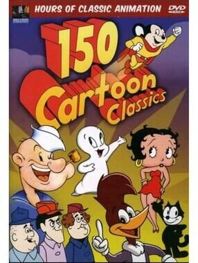 150 Cartoon Classics [ DVD 2006 4-Disc Set, 4 - DVDS ] Popeye, Casper Betty Boop